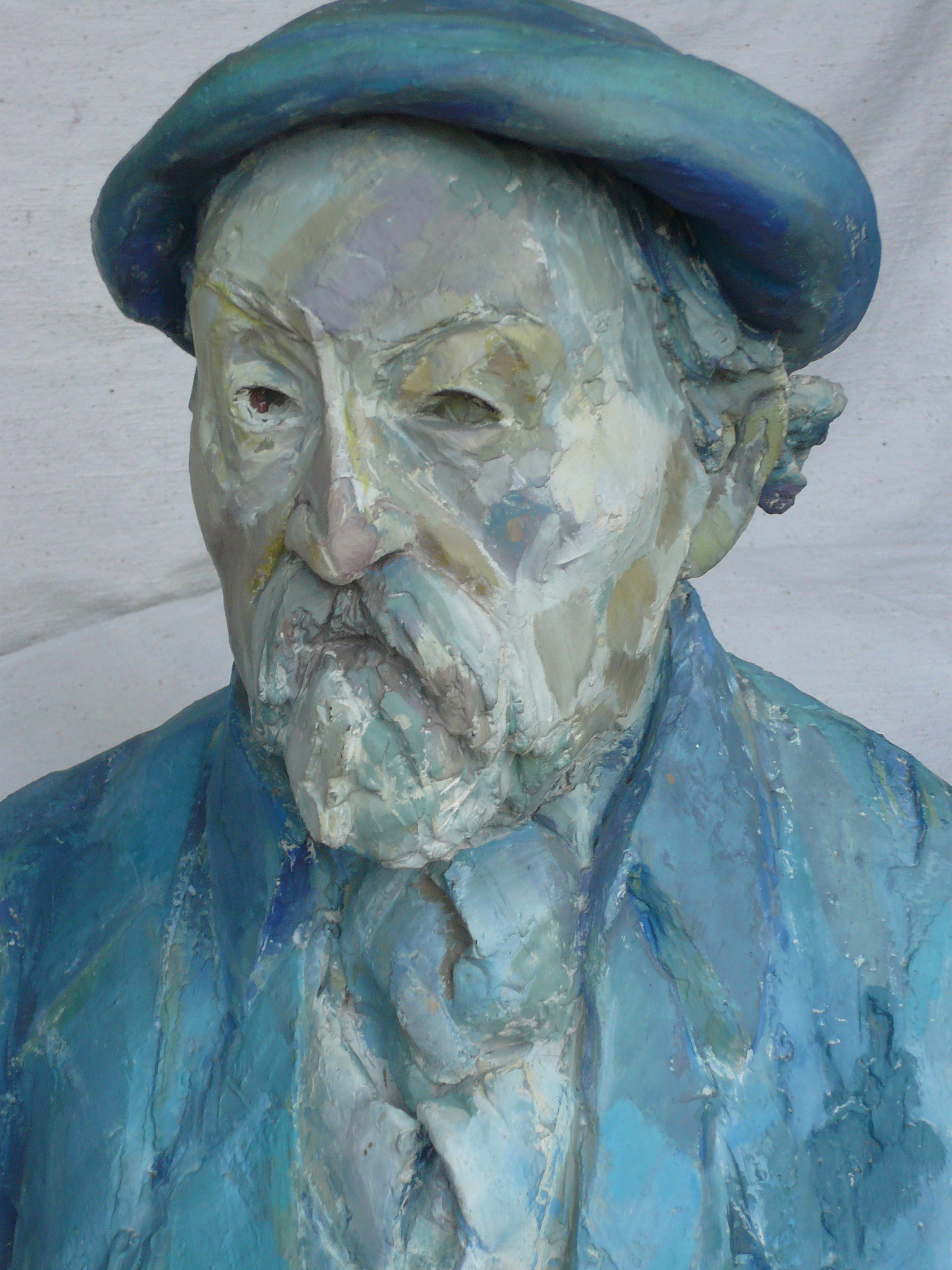 A sculpture of Cezanne by Caroline Mayow