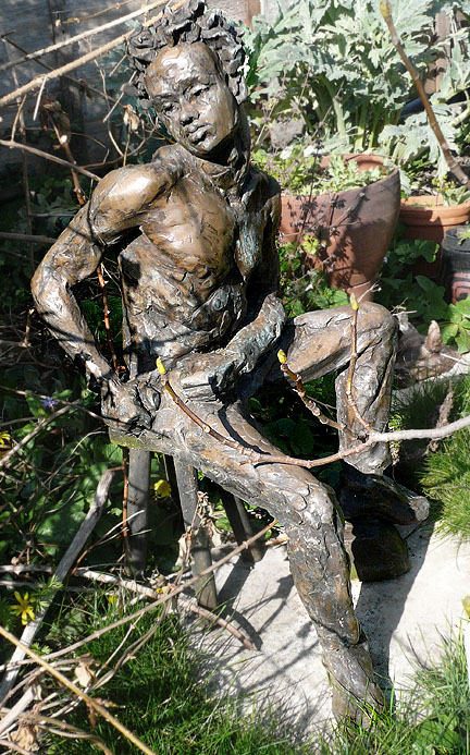 A sculpture of Glen by Caroline Mayow